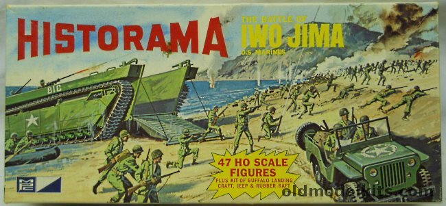MPC 1/87 Historama Battle of Iwo Jima US Marines - Diorama HO Scale, 8003-150 plastic model kit